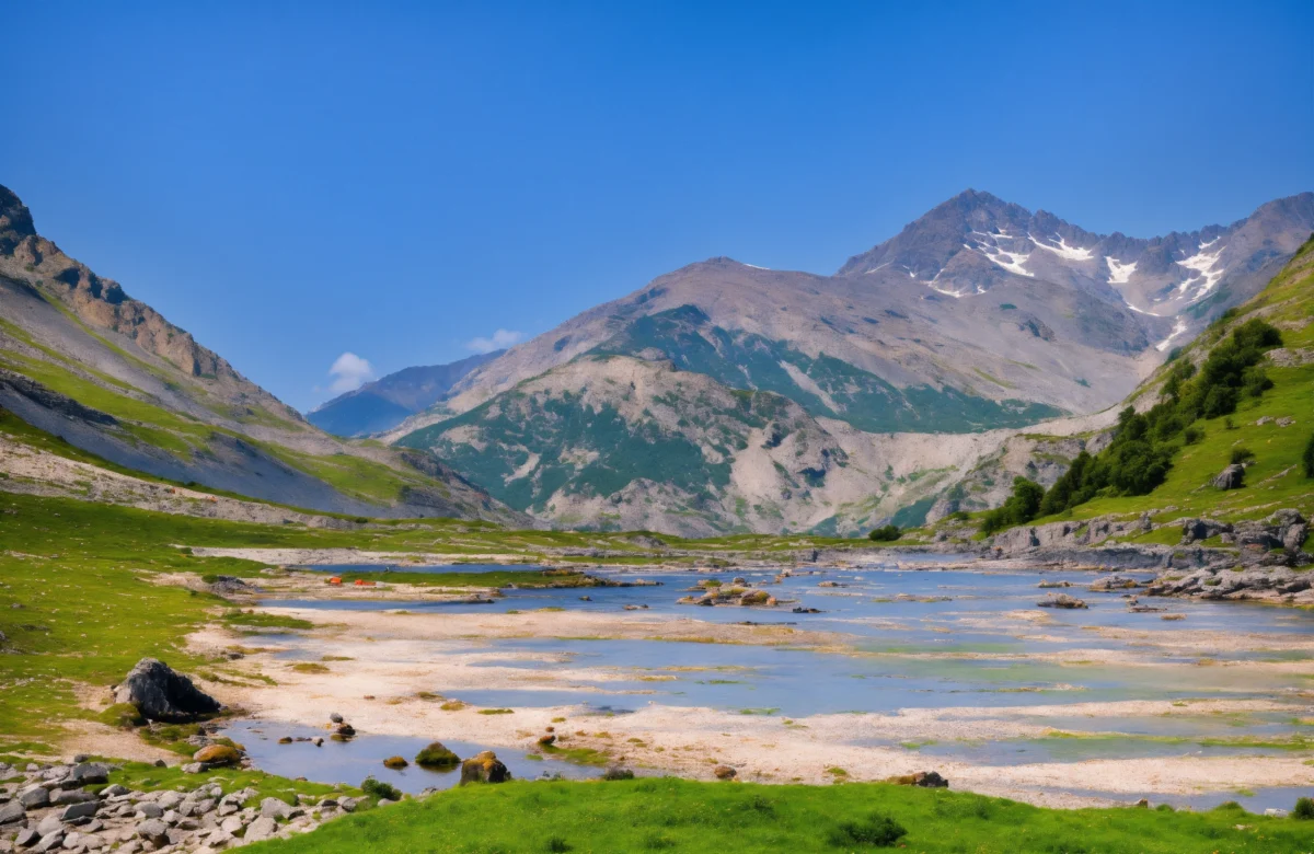 De berg is goed in de war. (3)