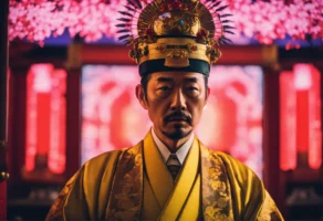 De keizer krijgt zo te horen een noot ten geschenke. (6)