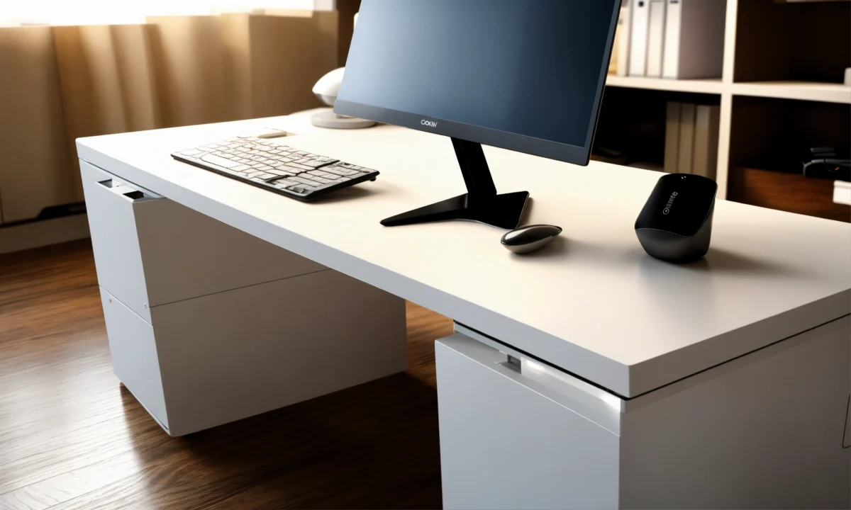 Dit ouderwets bureau lijkt de adjudant niets. (5)