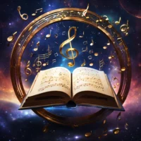 Een meerstemmig lied wordt voortgebracht door ongeveer een kloosterlinge. (5)