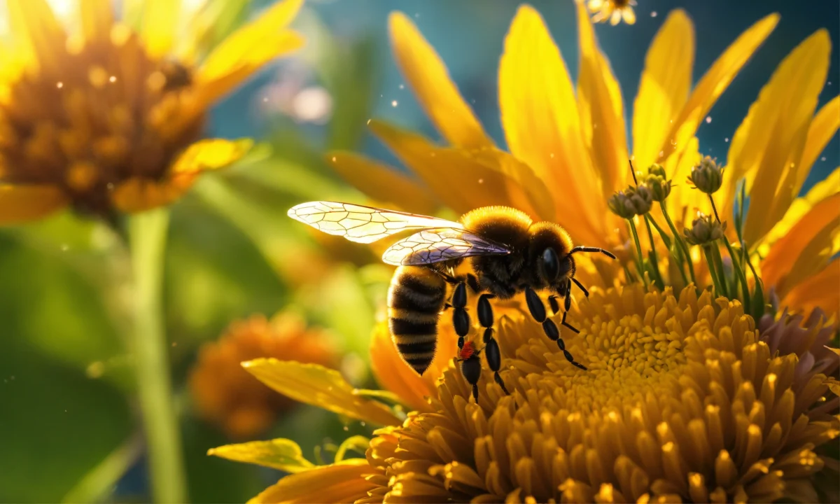 Kleur van de enige honingbij die van nature Nederlands is (5)