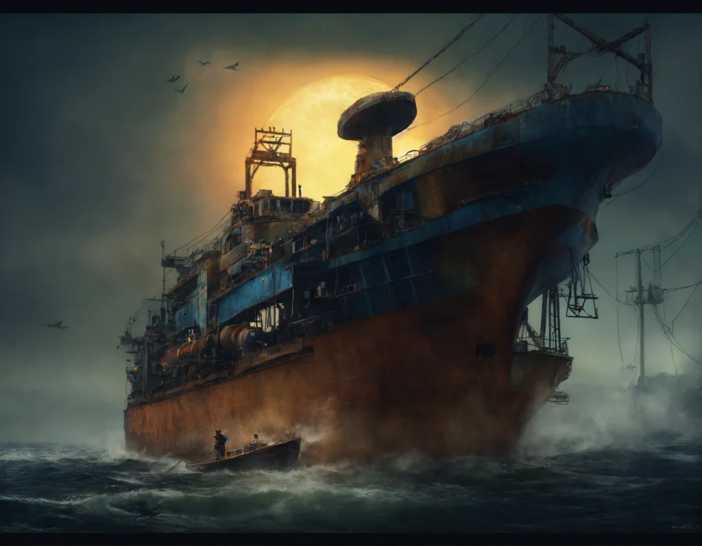 Vera ziet in Amsterdam schade aan een schip (5)