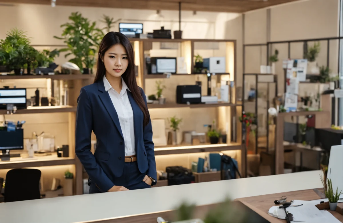 Vrouwelijke gastarbeider in een hotel (13)