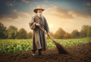 Doet de man met de zeis tijdens een mitrailleuraanval (10)