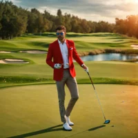 Hiermee slaat een golfer die is afgevallen. (9)