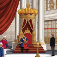 Toespraak bij de opening van het parlement (9) letters