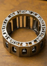 Vanwege de kou van een laagje metaal voorzien. (11)