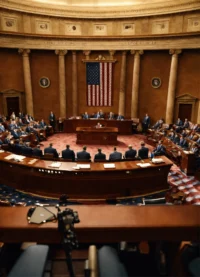 Ander woord voor zienswijze die nogal eens verschilt bij diverse partijen in de Tweede Kamer. (5)