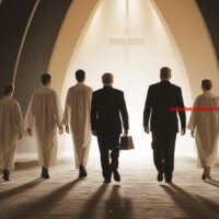 Hij loopt niet achter deze dominee aan. (10)