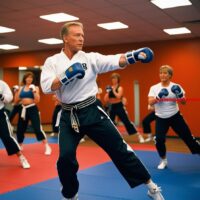 Hoe heet de sport die een combinatie is van boksen en aerobics? (5)