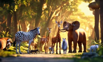 In het vervoer van de nevel zet hij dieren op (11)