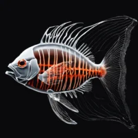 Orgaan van een platvis om een draaibare verbinding te maken. (9)