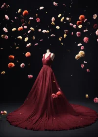 Zwarte doorzichtige stof vaak gebruikt voor een rouwsluier (6)