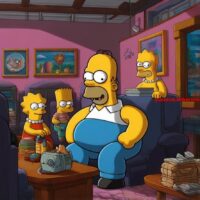 welke striptekenaar bedacht de simpsons 12 letters