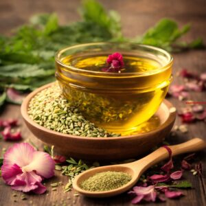 Die is te lessen met muntthee. (9)