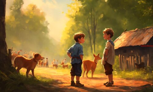 Kinderspel in de stallen. (12)