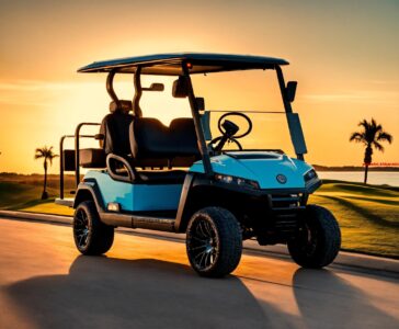 Snel voertuig zoals een golfkarretje. (9)