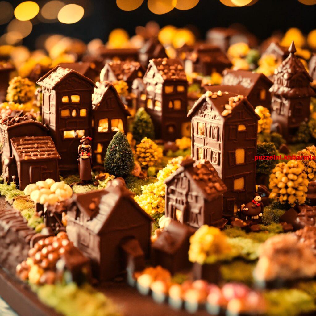Grote decemberlekkernij van melkchocolade