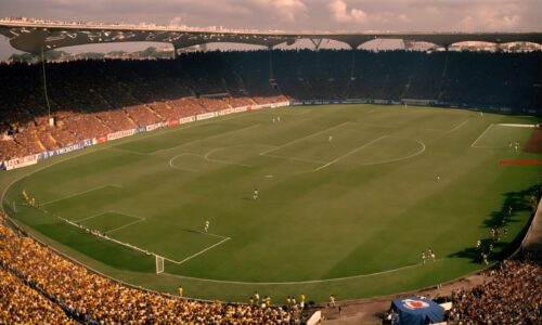 Losse trap op het voetbalveld