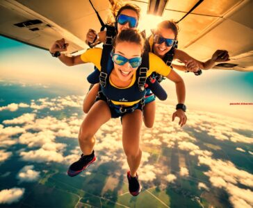 Bij deze sport springt men van een berg onder een driehoekig zeil