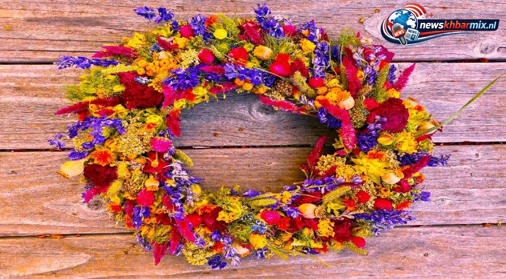 Hoe noemen we een slinger van groen en bloemen (9)