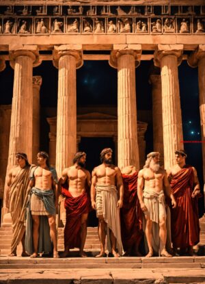 Wat droegen Romeinse mannen als badkleding (5)