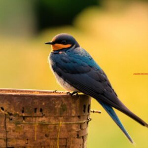 Zangvogel die weinig om handen heeft