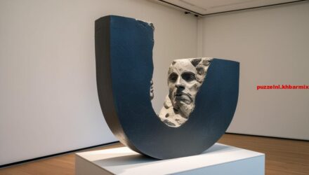 Dit beeldhouwwerk is ontstaan door materiaal te verwijderen. (9)