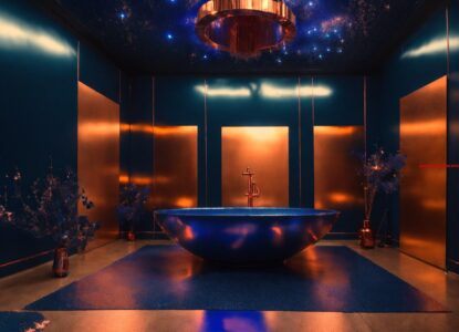 Met Spa gecreëerd. (9) letters