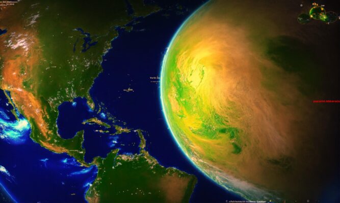 Azië is het grootste Oceanië het kleinste. (10)