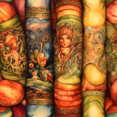 Bij deze verftechniek ontstaan patronen door de stof te knopen. (6) letters