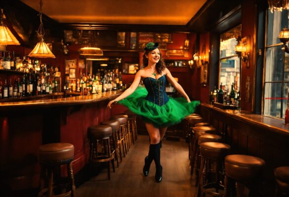 Model jurk met strak bovenlijfje en wijde rok tot iets boven de knie. (6) letters