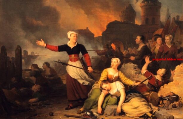 Zo’n strijdlustig vrouwspersoon verbergt zich in de ziekenauto. (5) letters