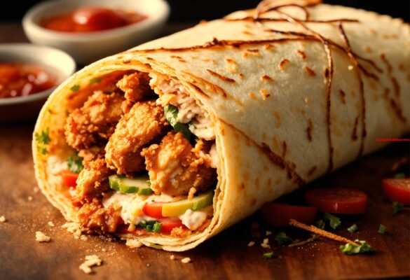 Bij de Griek heet dit gyros en bij de Turk döner kebab. (7) letters