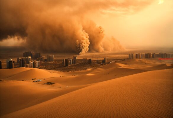 Hoe heet de beweging van de lucht in de dampkring als gevolg van luchtdrukverschillen (4)