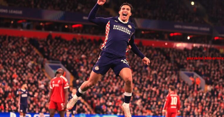 Vond PSV in CL 4x tegen Liverpool. (3) letters