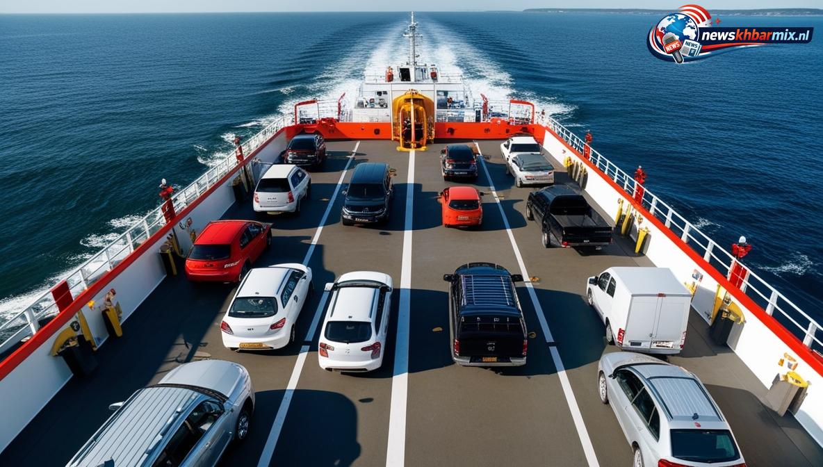 Wagenplaid op een veerboot. (7) letters