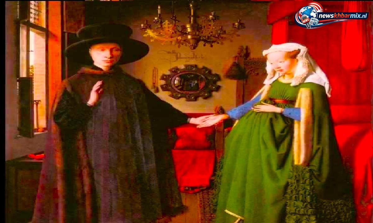 Wie maakte in 1434 het portret van Giovanni Arnolfini en zijn vrouw (3,3,4)