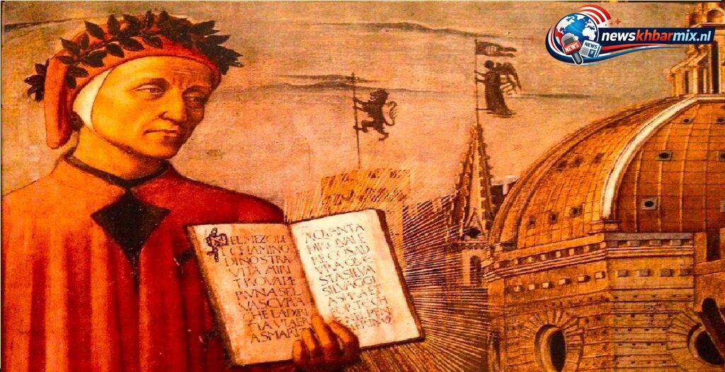 Hoe heet de italiaanse dichter die in 1321 overleed en 'de goddelijke komedie' schreef (5)