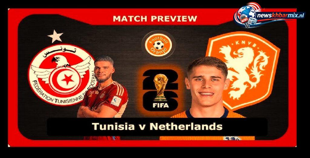 Wedstrijdupdates Tunesië vs. Nederland 0-2