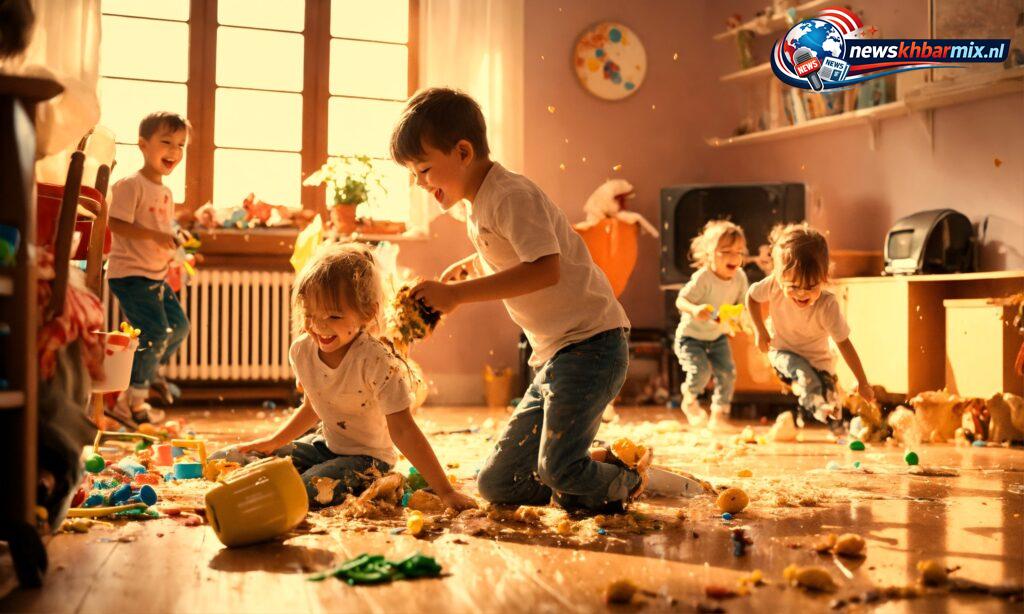 Wat de kinderen doen die niet afwassen. (9)